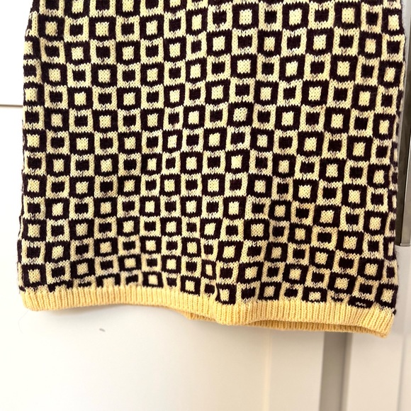 NWT Zara Geometrical Jacquard Knit Turtleneck 1960s Tank Mini Dress. Size small - Picture 6 of 7